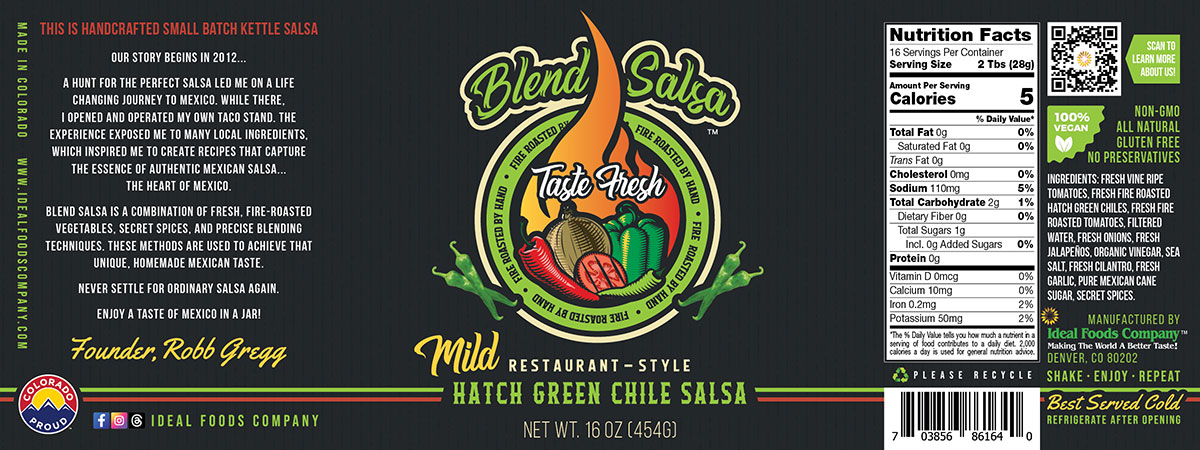 Blend Salsa – Hatch Green Chile