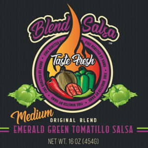 Blend Salsa – Emerald Green Tomatillo Salsa